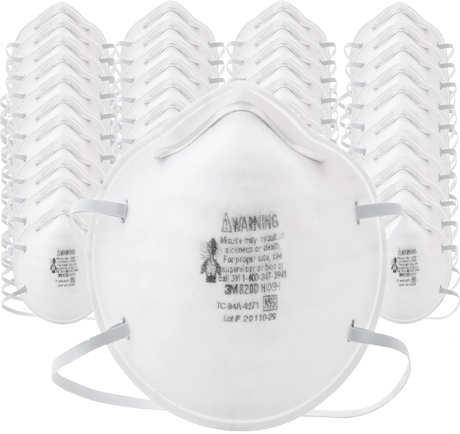 3M™ Particulate Respirator 8200/07023(AAD), N95 160 EA/Case