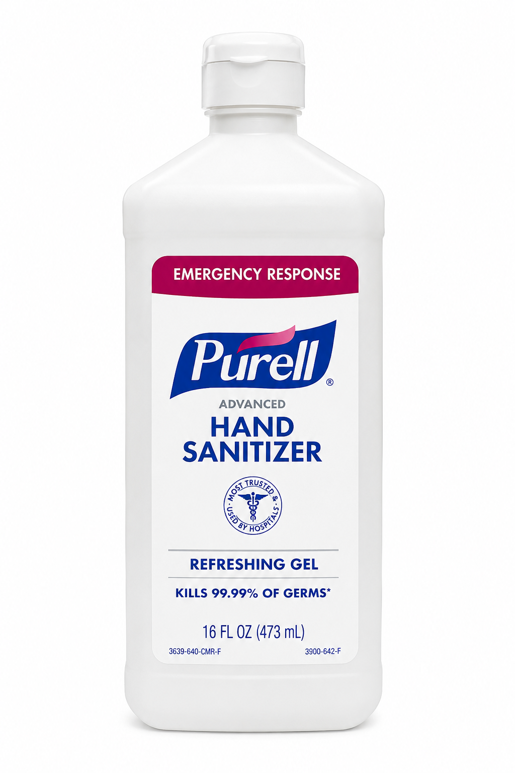 PURELL Advanced Hand Sanitizer Refreshing Gel 16 oz Bottle Front View