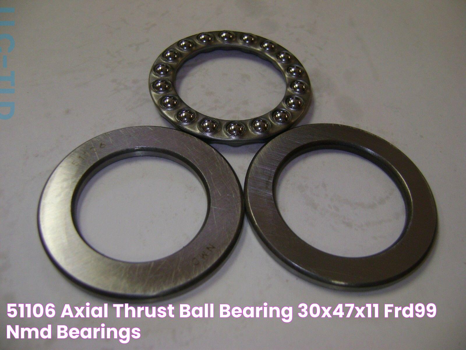 51106 AXIAL THRUST BALL BEARING 30X47X11 FRD99 NMD Bearings