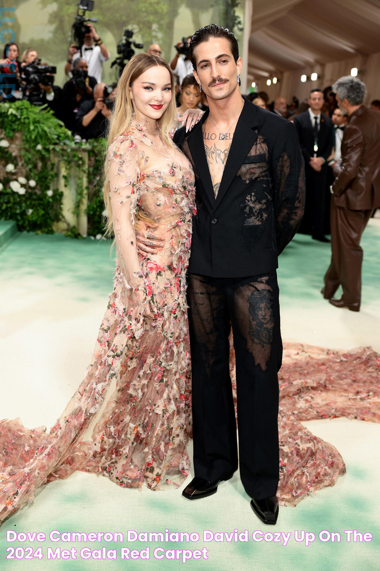 Dove Cameron & Damiano David Cozy Up on the 2024 Met Gala Red Carpet