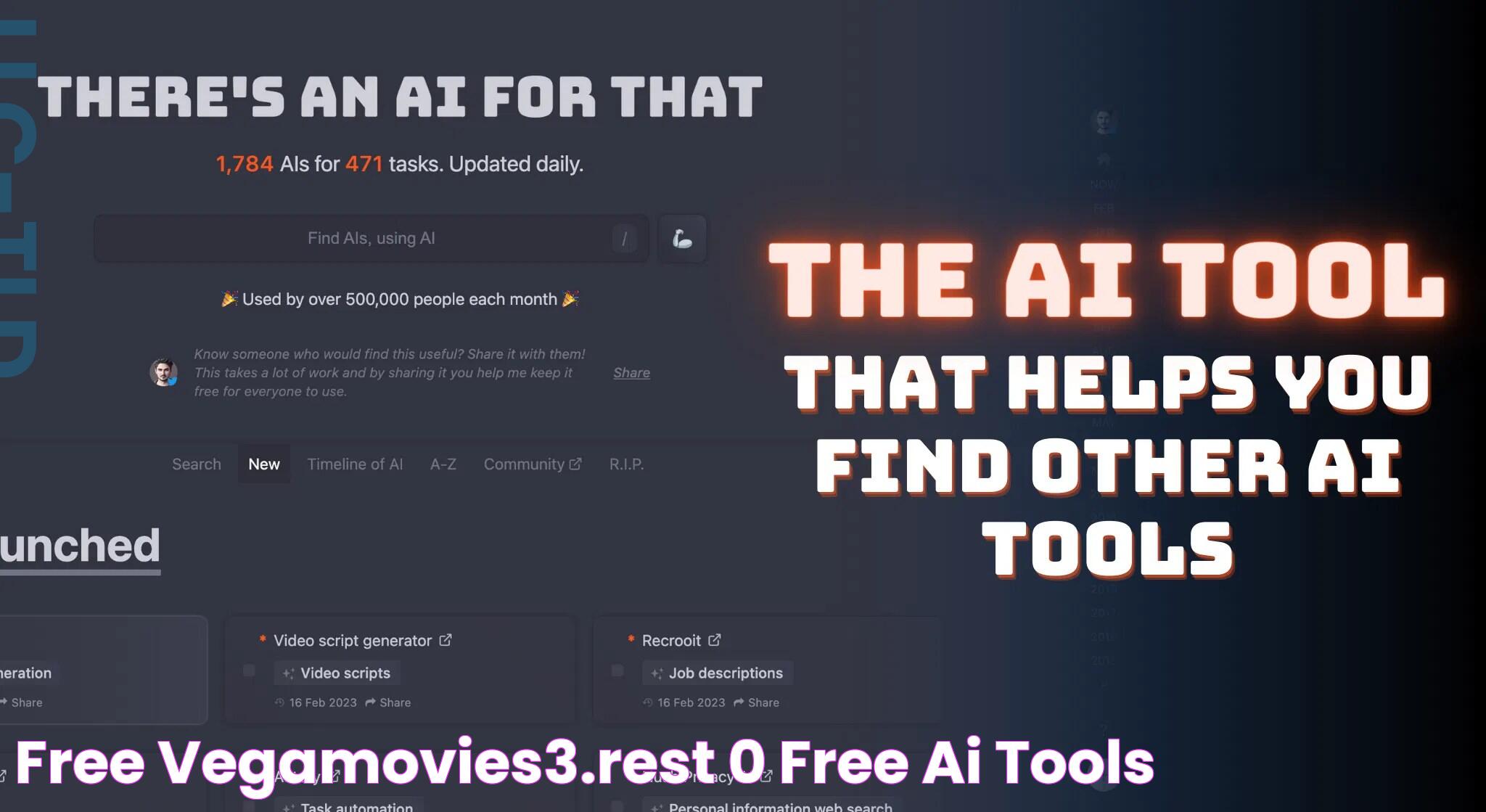 Free Vegamovies3.rest 0 Free AI tools