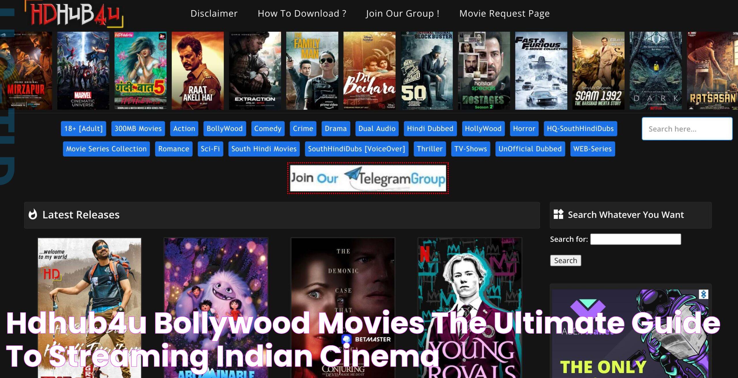 Hdhub4u Bollywood Movies The Ultimate Guide To Streaming Indian Cinema