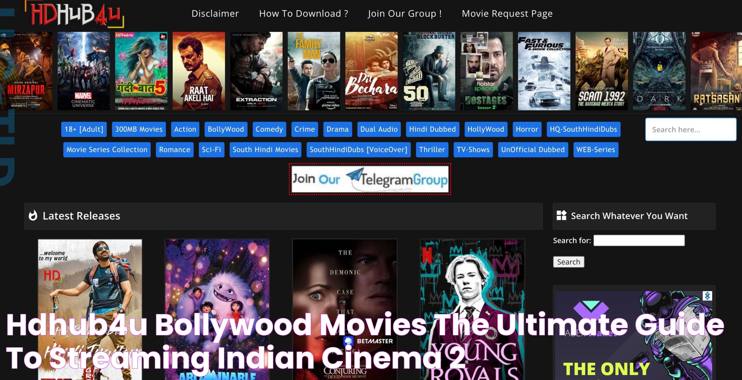 Hdhub4u Bollywood Movies The Ultimate Guide To Streaming Indian Cinema