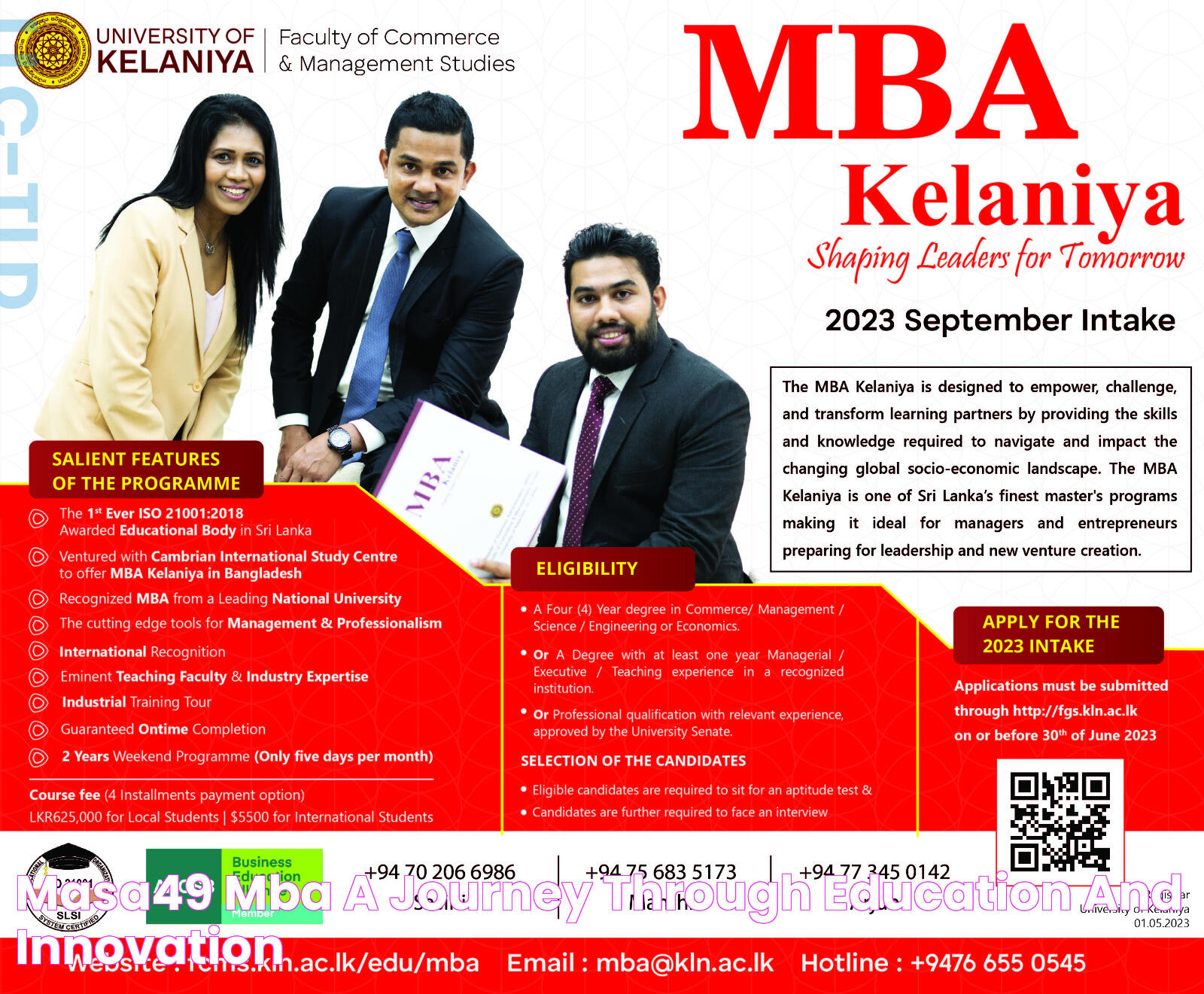 Masa49 MBA A Journey Through Education And Innovation