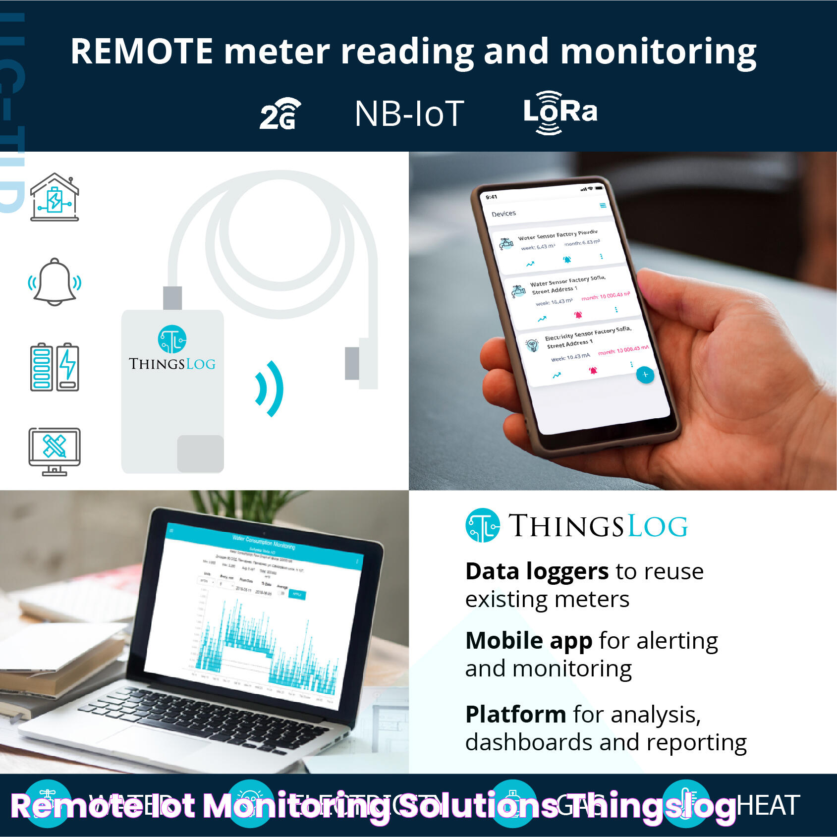 Remote IoT monitoring solutions ThingsLog