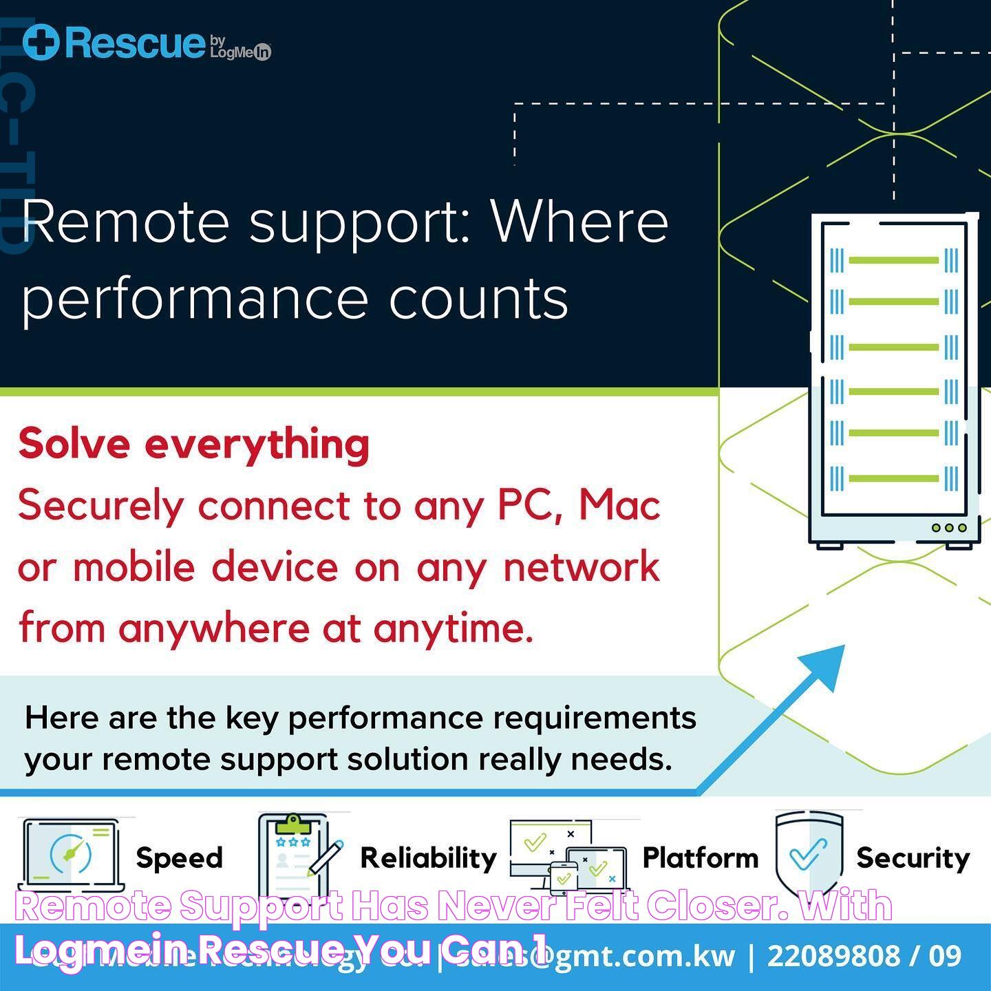 Remote support has never felt closer. With LogMeIn Rescue, you can