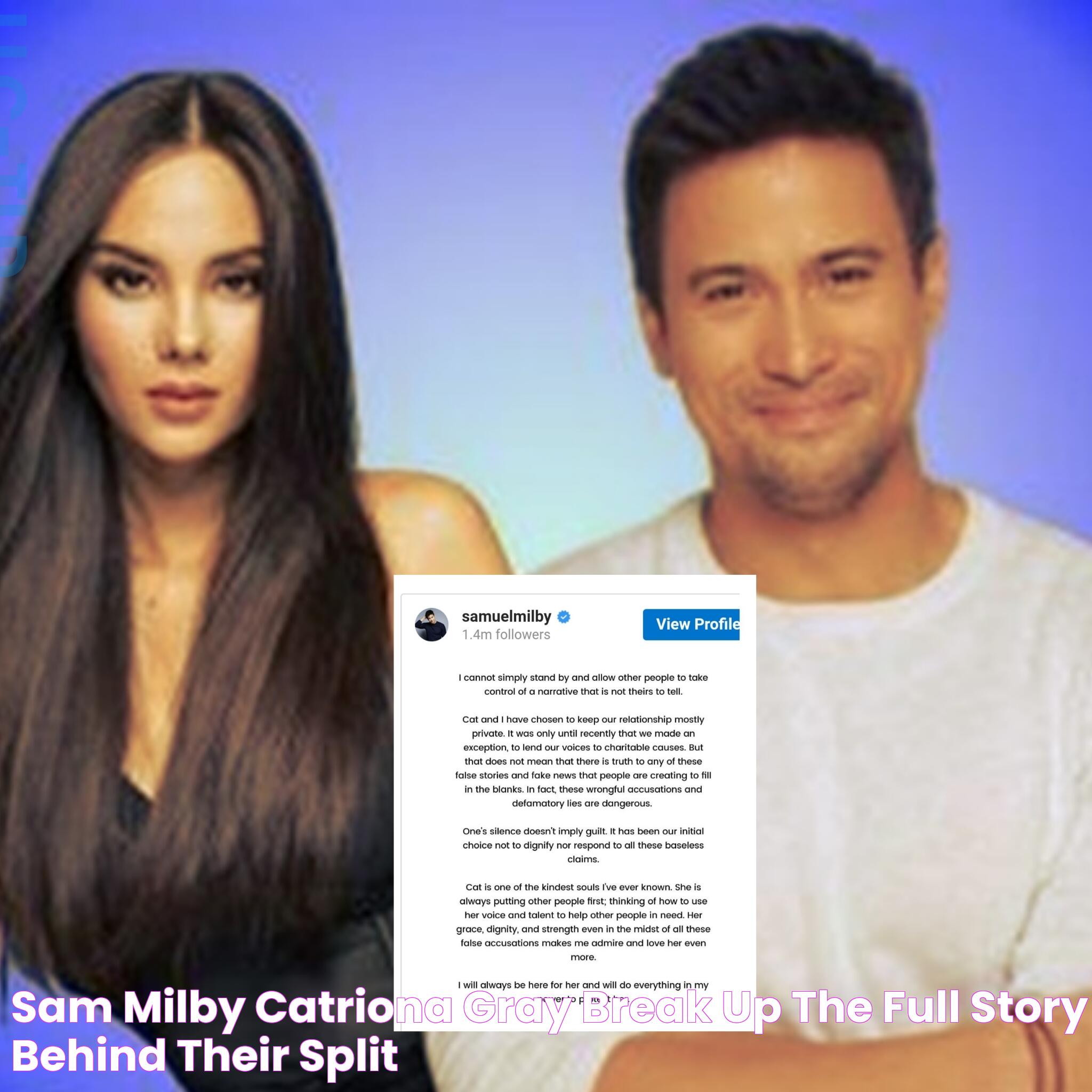 Sam Milby Catriona Gray Break Up The Full Story Behind Their Split