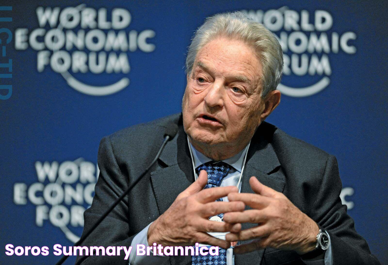 Soros summary Britannica