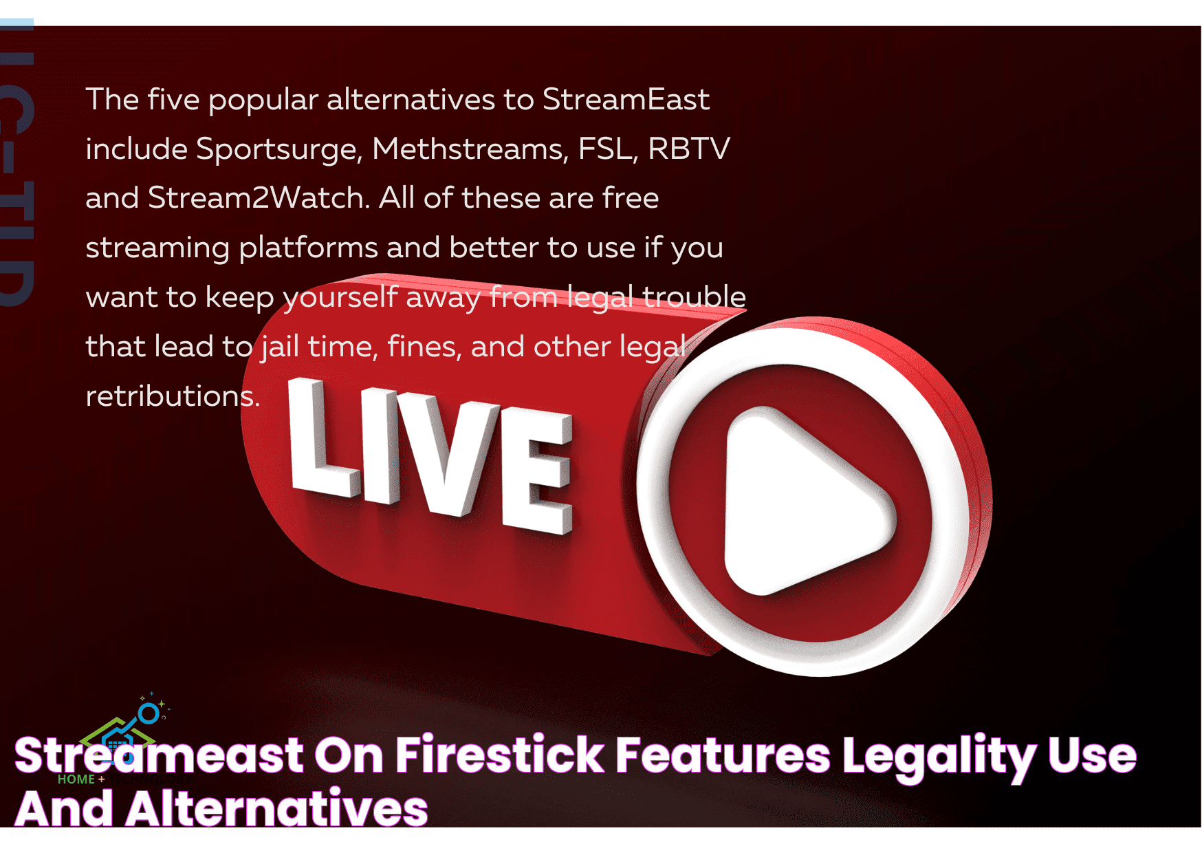 StreamEast on FireStick features, legality, use and alternatives