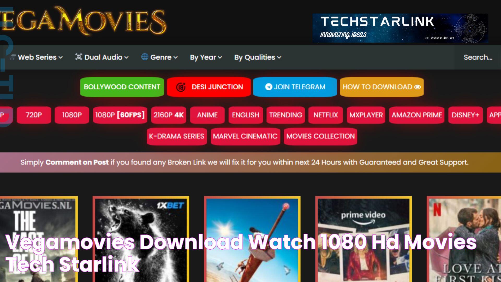 Vegamovies Download & Watch 1080 HD Movies Tech Starlink