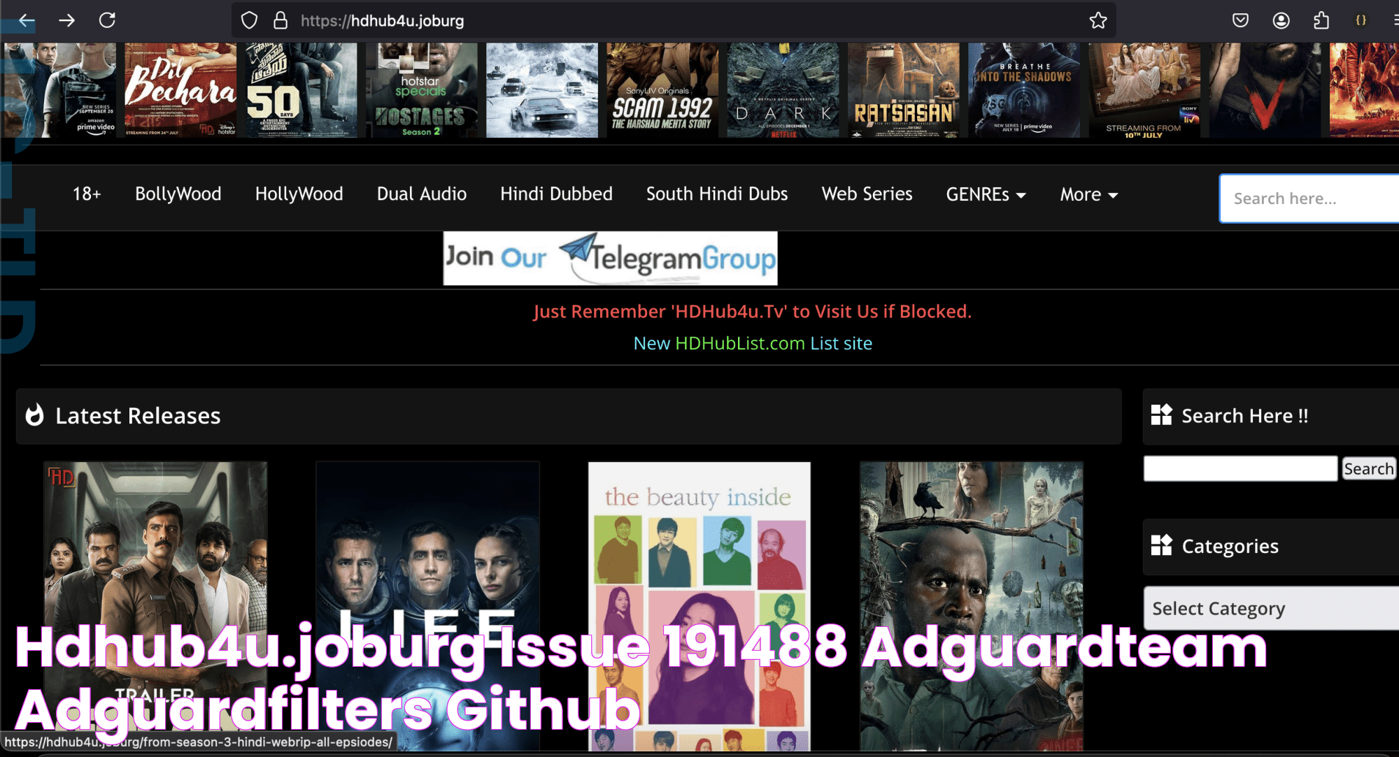 hdhub4u.joburg · Issue 191488 · AdguardTeam/AdguardFilters · GitHub