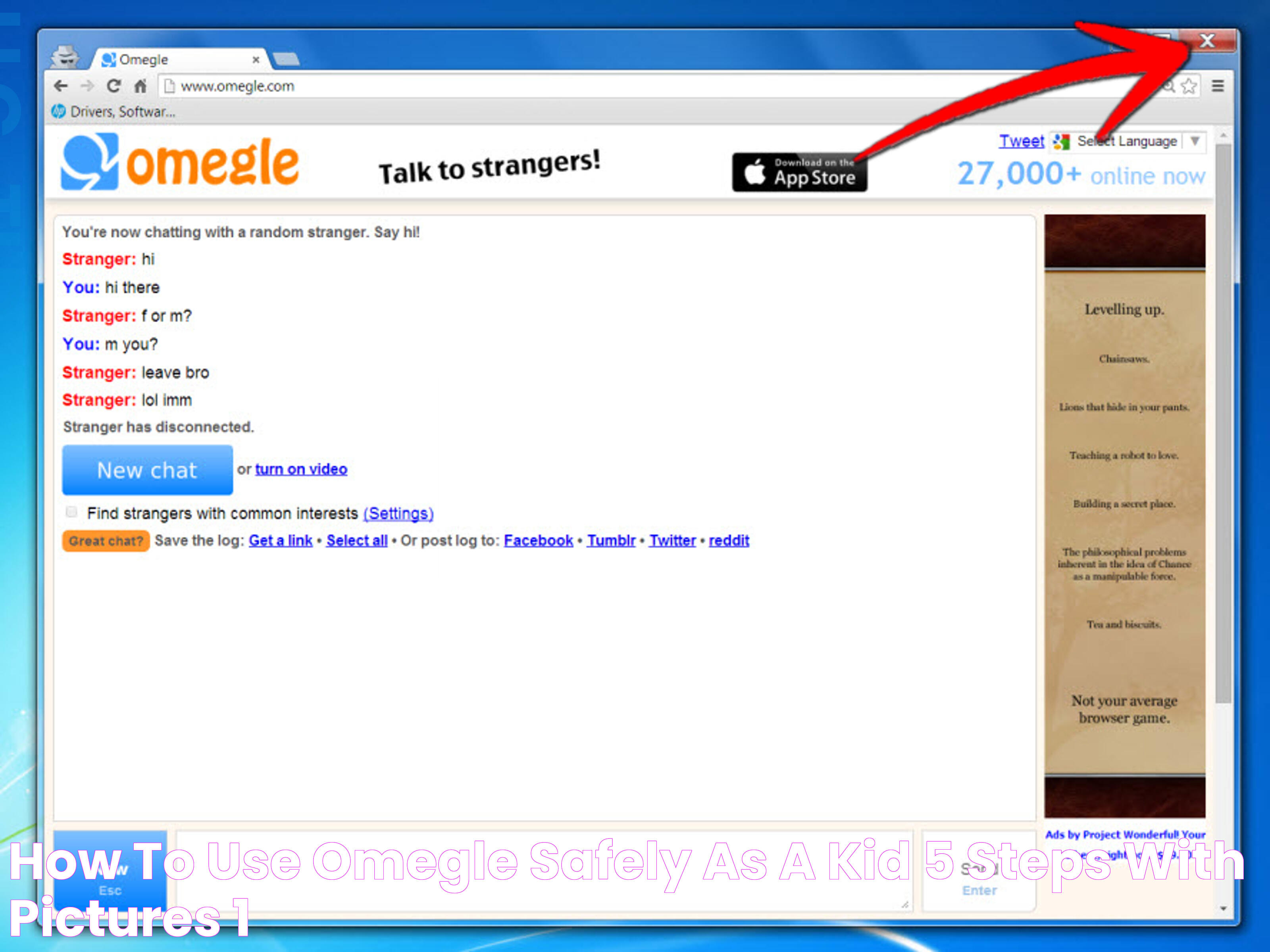 How to Use Omegle Safely As a Kid 5 Steps (with Pictures)