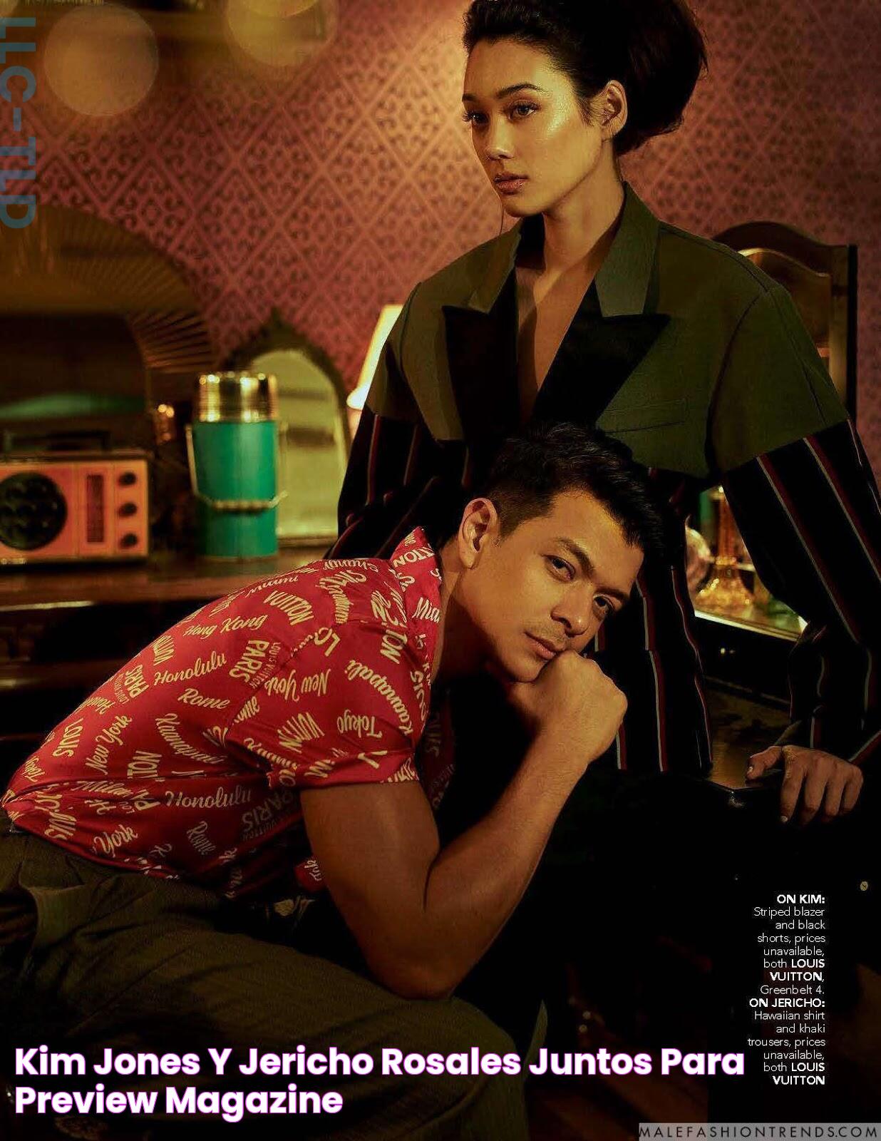 Kim Jones y Jericho Rosales juntos para Preview Magazine