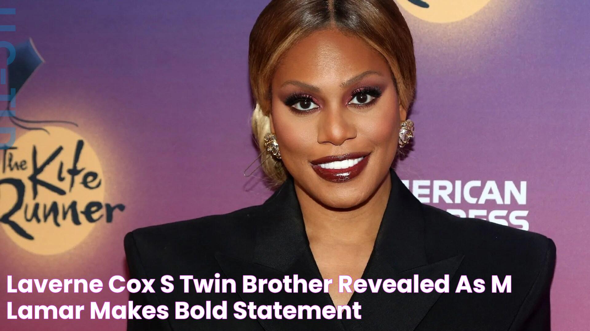 Laverne Cox's twin brother revealed as M Lamar makes bold statement