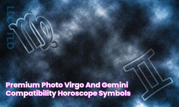 Premium Photo Virgo and gemini compatibility horoscope symbols