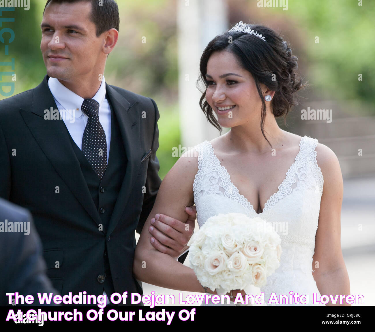 The wedding of Dejan Lovren and Anita Lovren at Church of Our Lady of