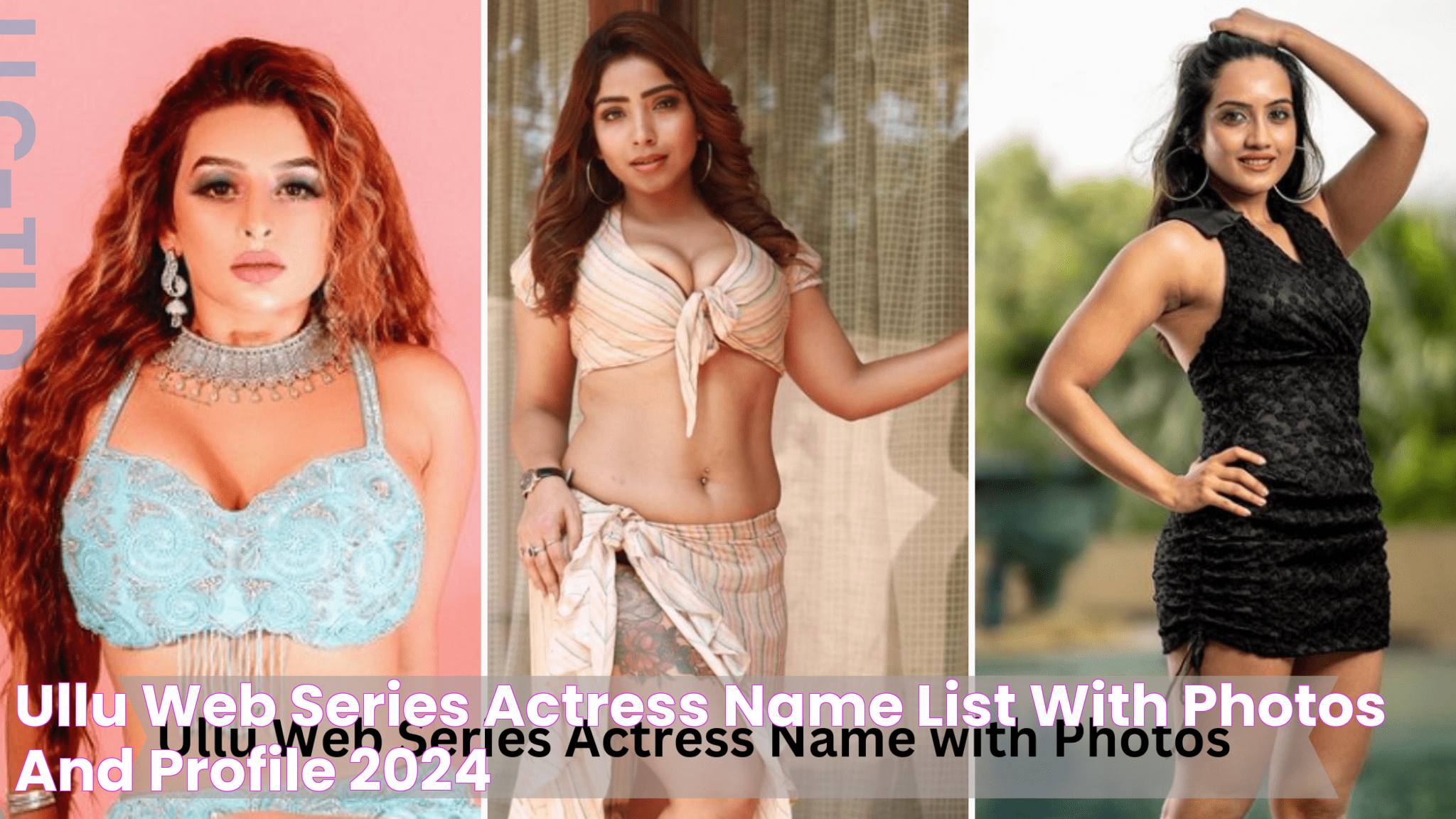 Ullu Web Series Actress Name List with Photos and Profile [2024]