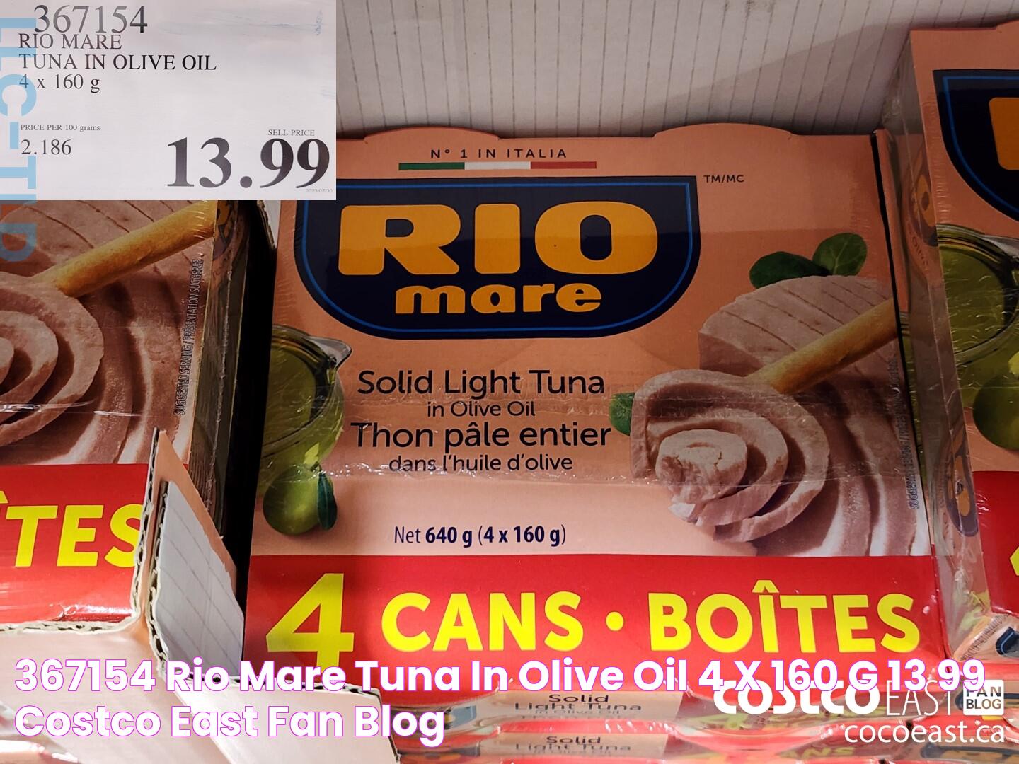 367154 RIO MARE TUNA IN OLIVE OIL 4 x 160 g 13 99 Costco East Fan Blog