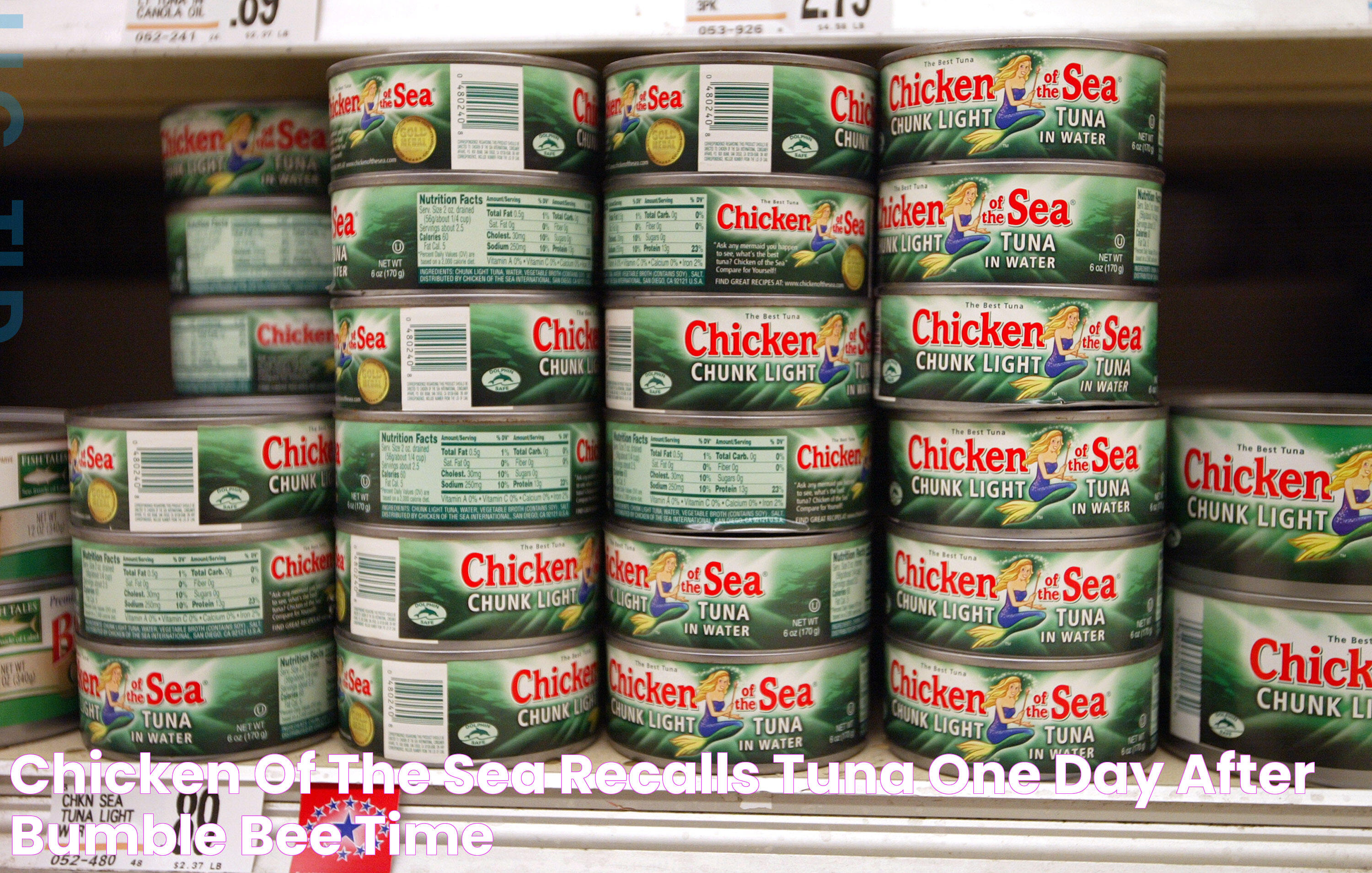 Chicken of the Sea Recalls Tuna One Day After Bumble Bee TIME