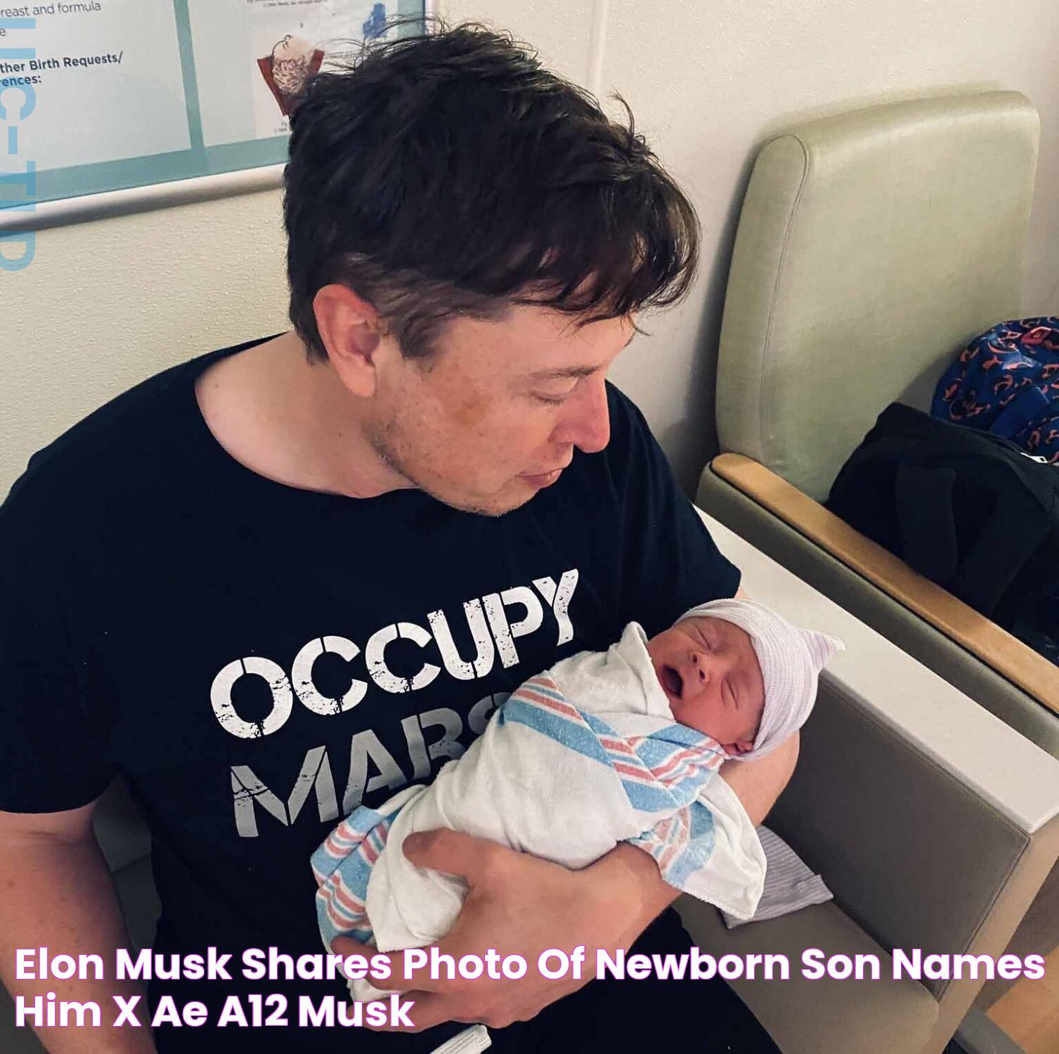 Elon Musk shares photo of newborn son, names him 'X AE A12 Musk'