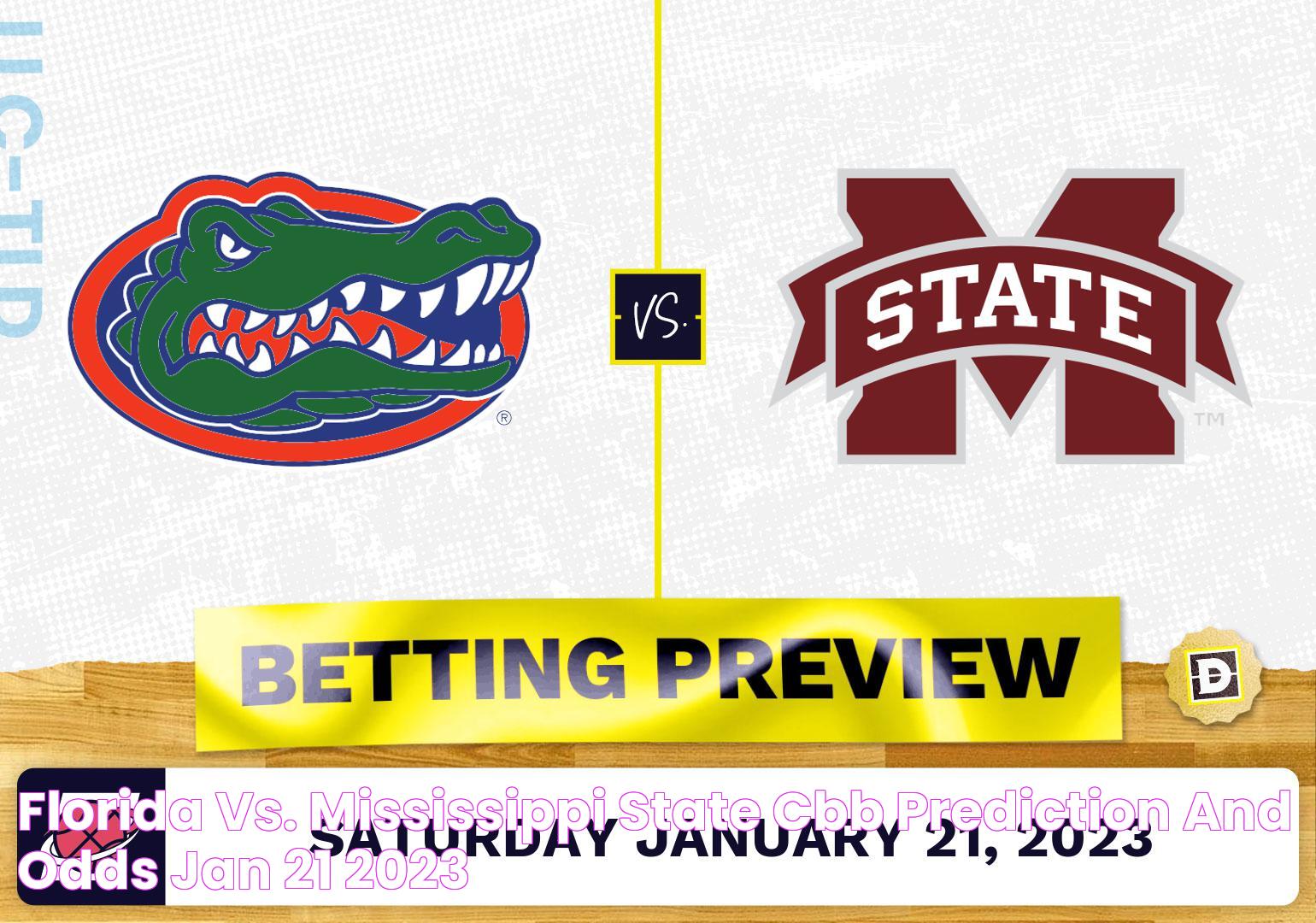 Florida vs. Mississippi State CBB Prediction and Odds Jan 21, 2023