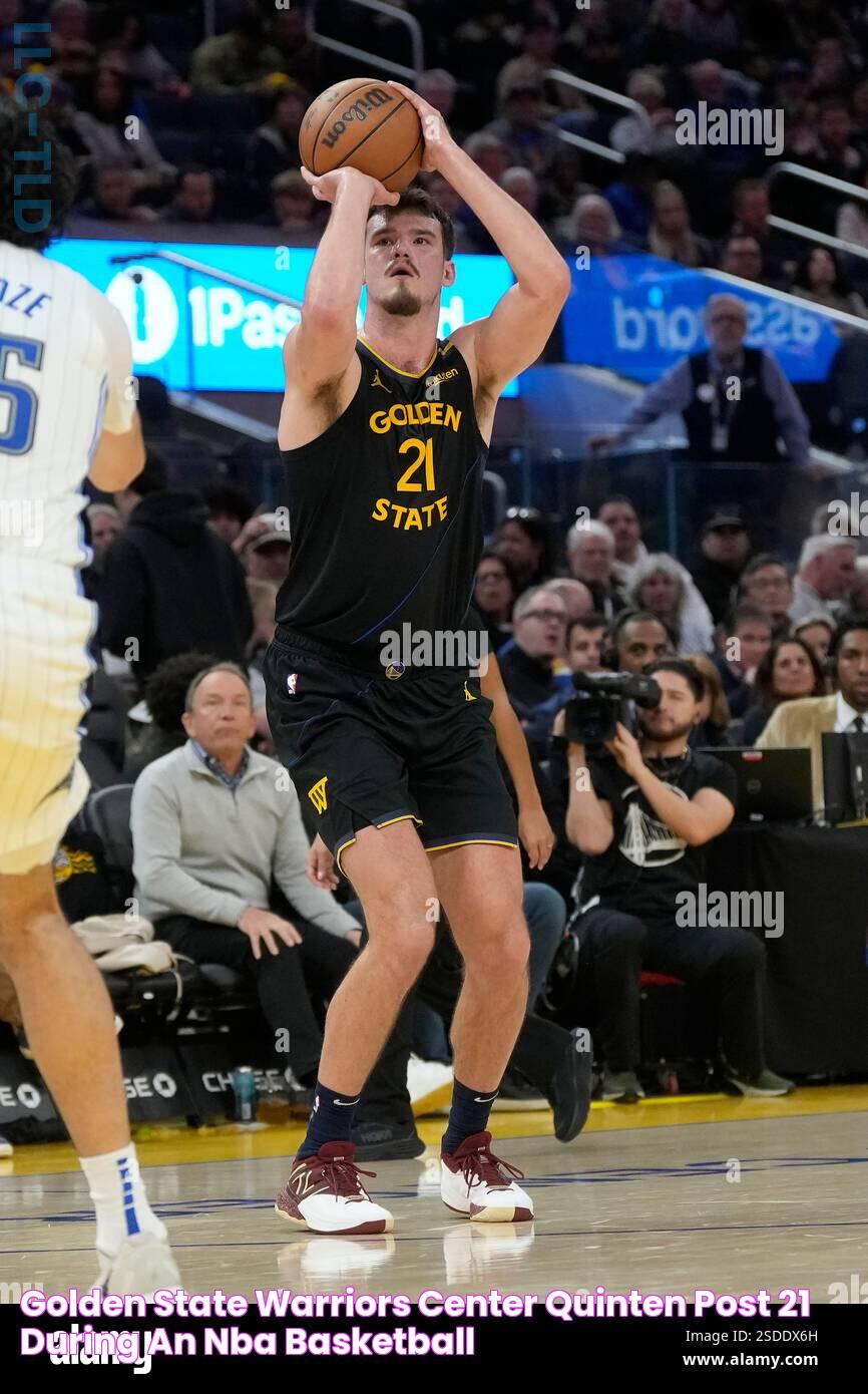 Golden State Warriors center Quinten Post (21) during an NBA basketball