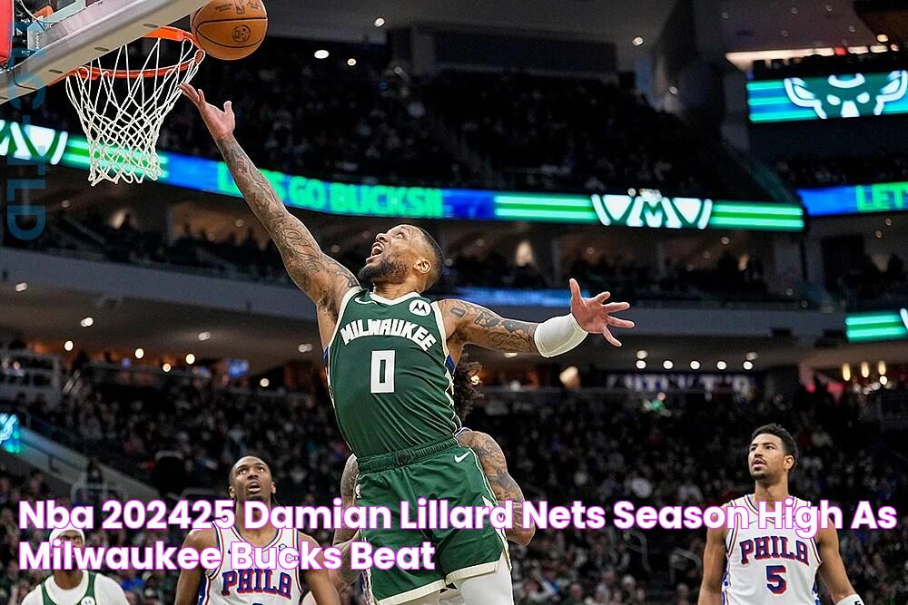 NBA 202425 Damian Lillard Nets Season High As Milwaukee Bucks Beat