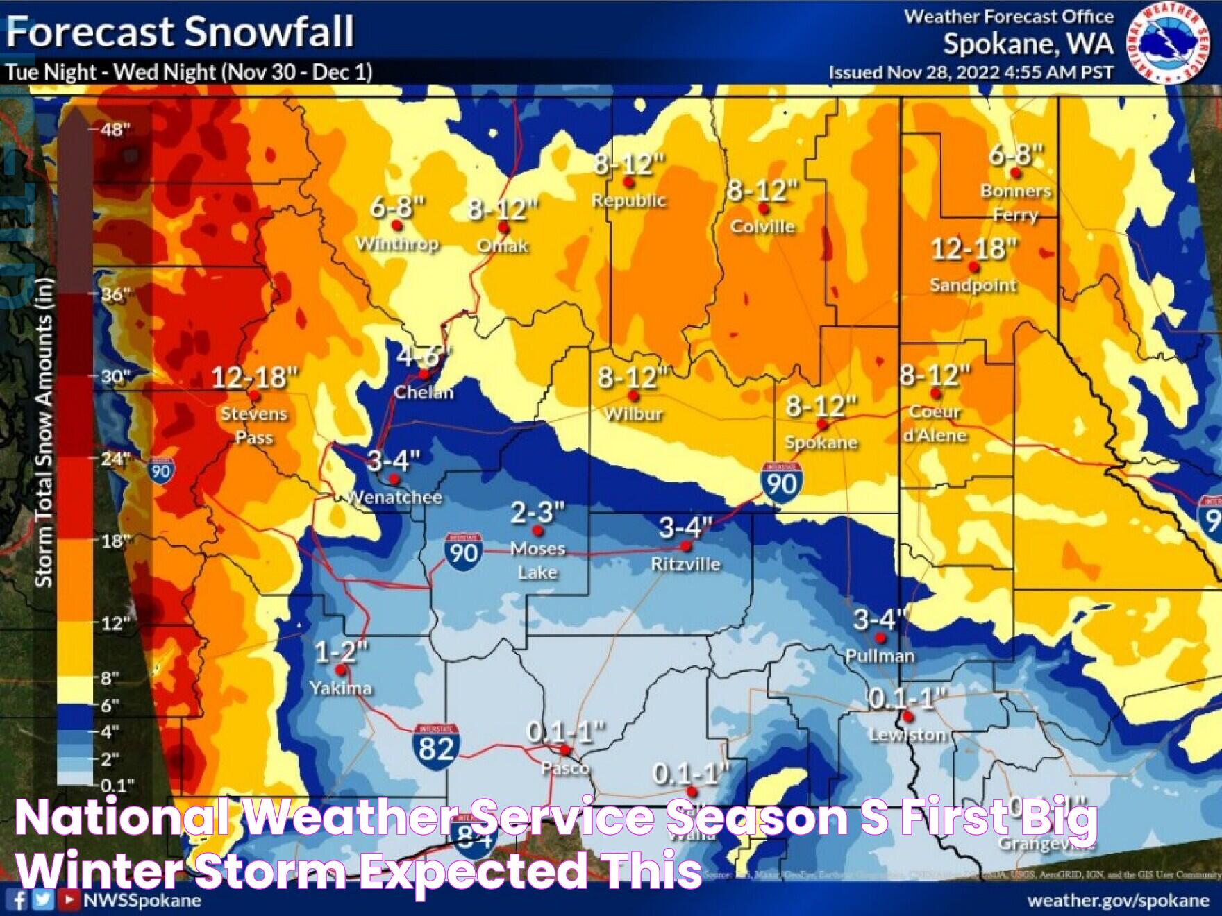 National Weather Service Season’s first big winter storm expected this