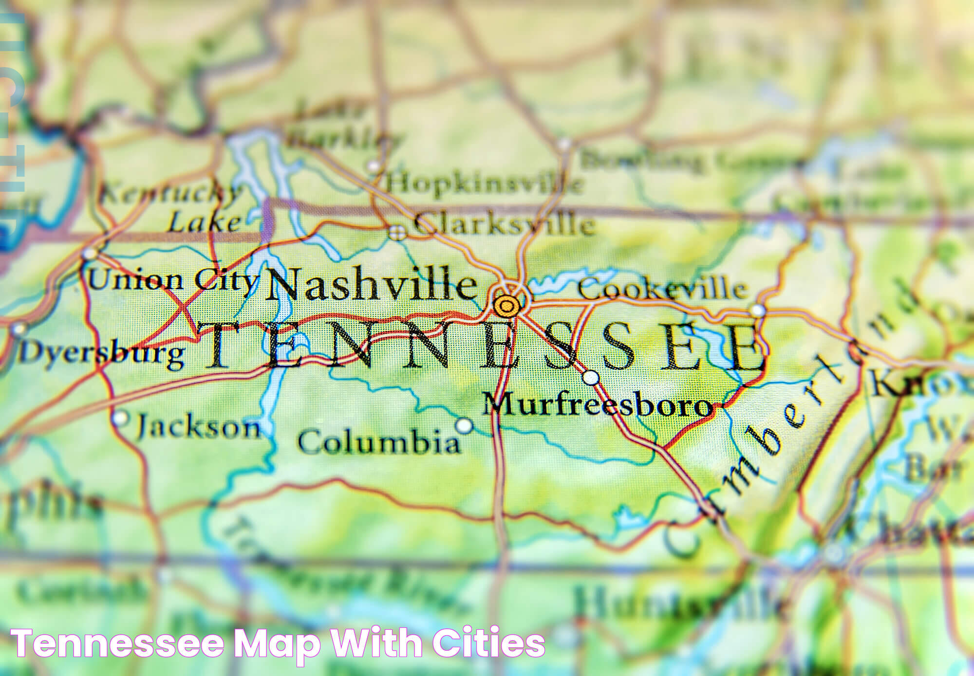 Tennessee Map With Cities