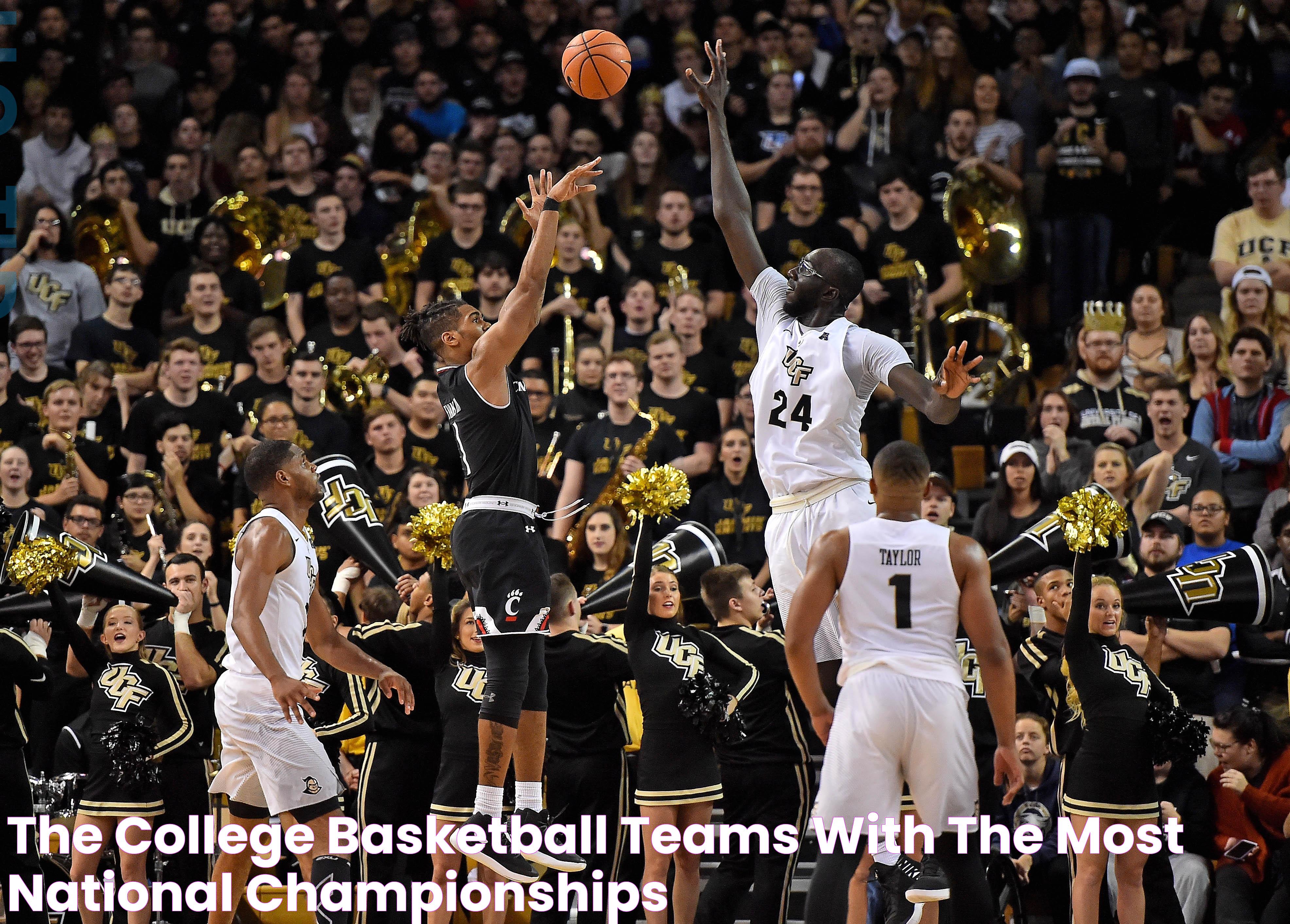 The college basketball teams with the most national championships