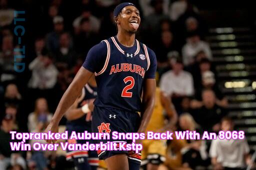 Topranked Auburn snaps back with an 8068 win over Vanderbilt KSTP