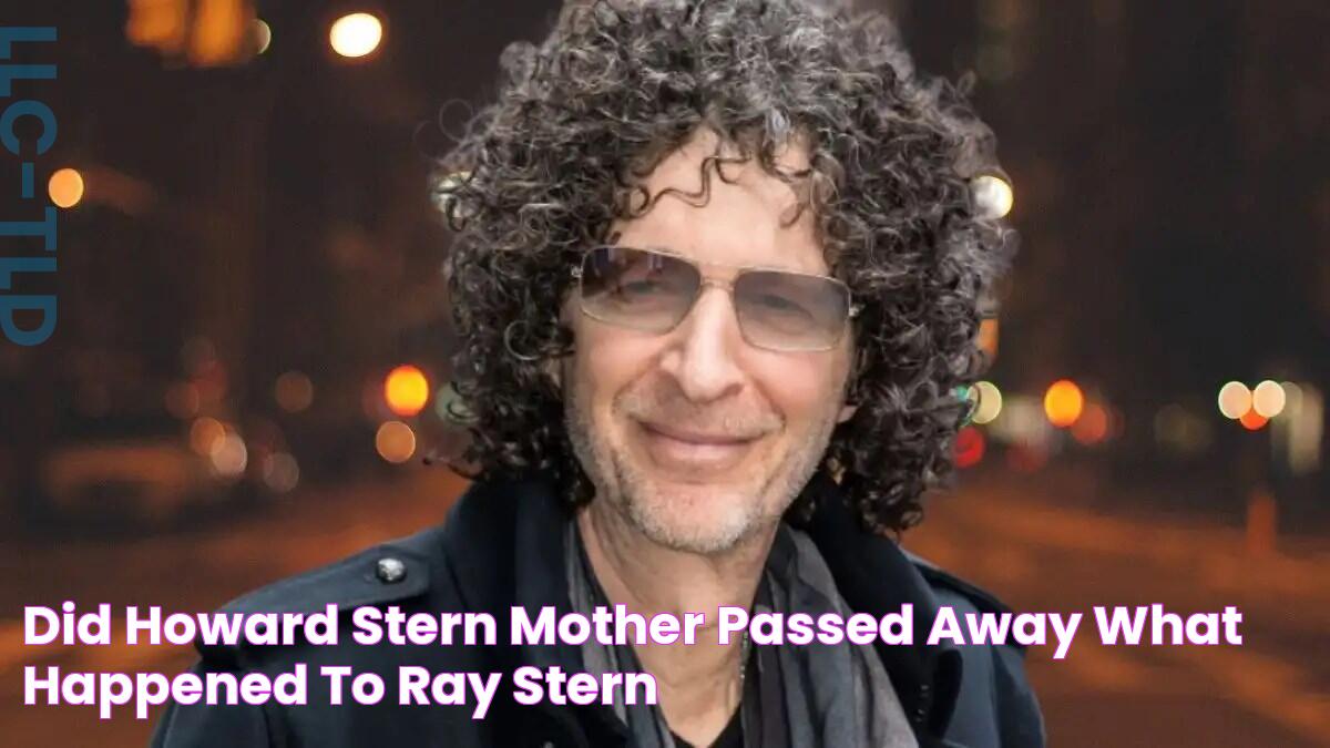 Did Howard Stern Mother Passed Away? What Happened to Ray Stern?