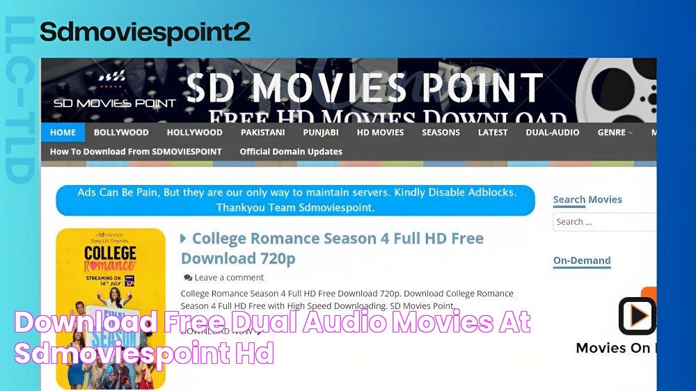 Download Free Dual Audio Movies at SDMoviesPoint HD