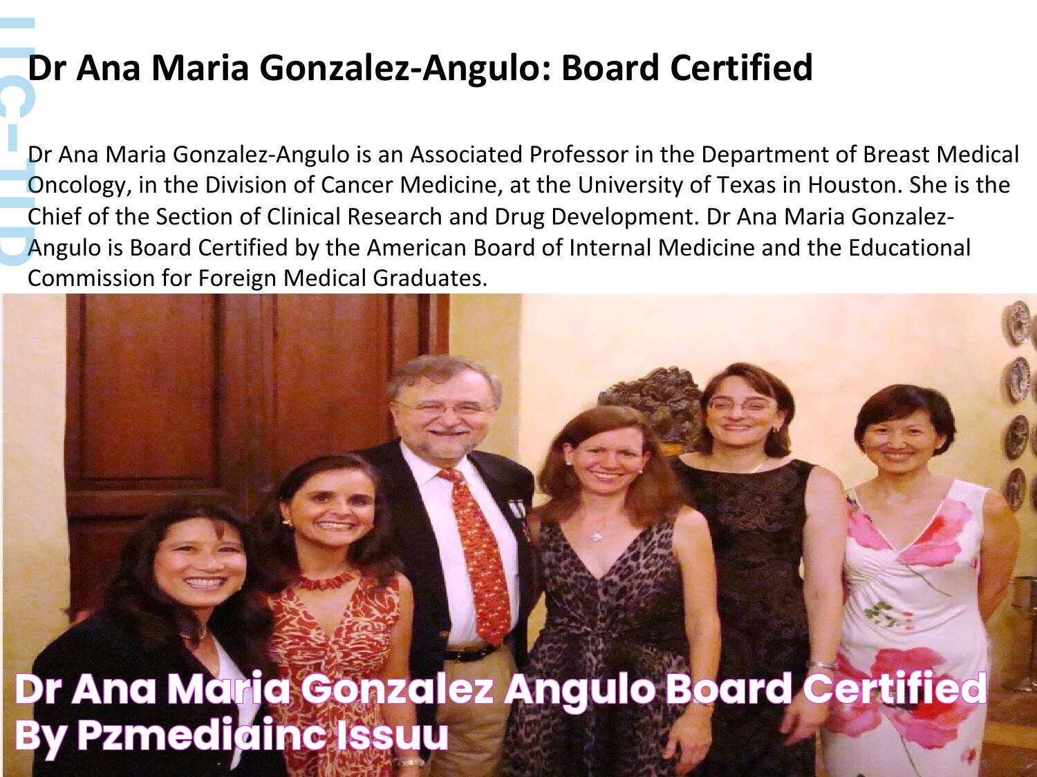 Dr ana maria gonzalez angulo board certified by pzmediainc Issuu