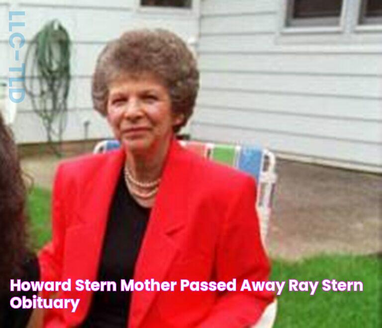 Howard Stern Mother Passed Away Ray Stern Obituary