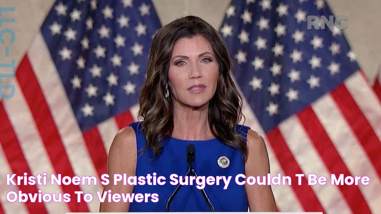 Kristi Noem's Plastic Surgery Couldn't Be More Obvious to Viewers