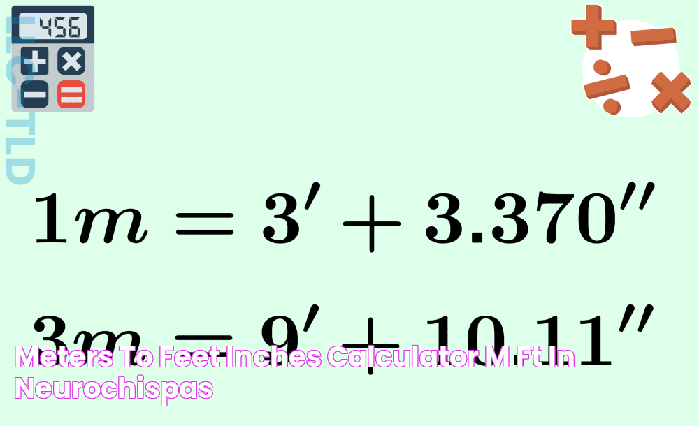 Meters to Feet+Inches Calculator (m → ft+in) Neurochispas