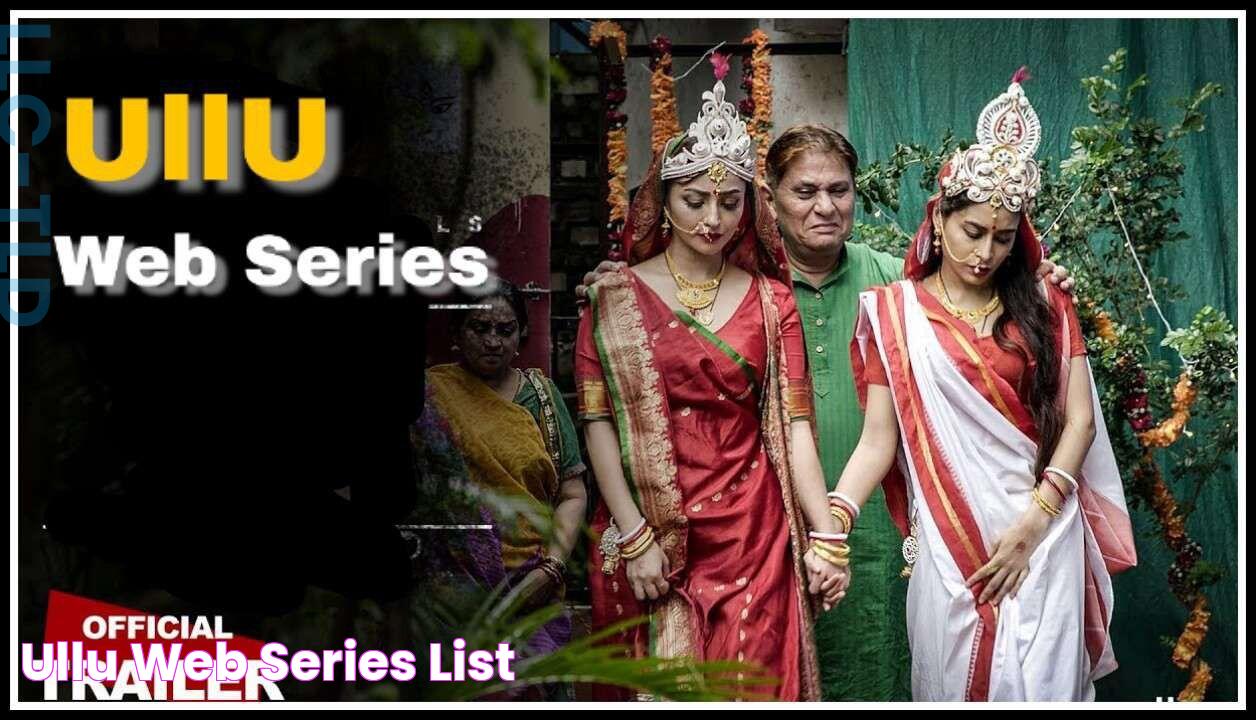 Ullu Web Series List