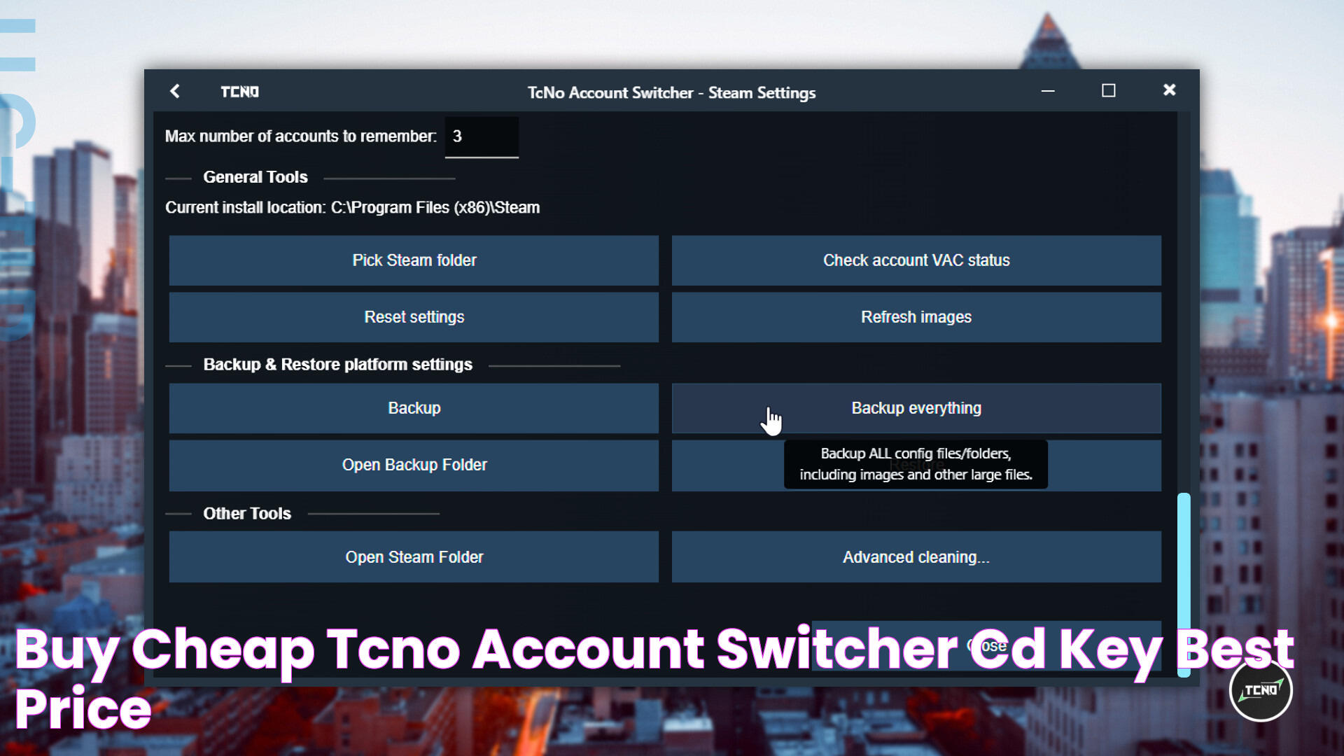 Buy cheap TcNo Account Switcher CD Key 🏷️ Best Price