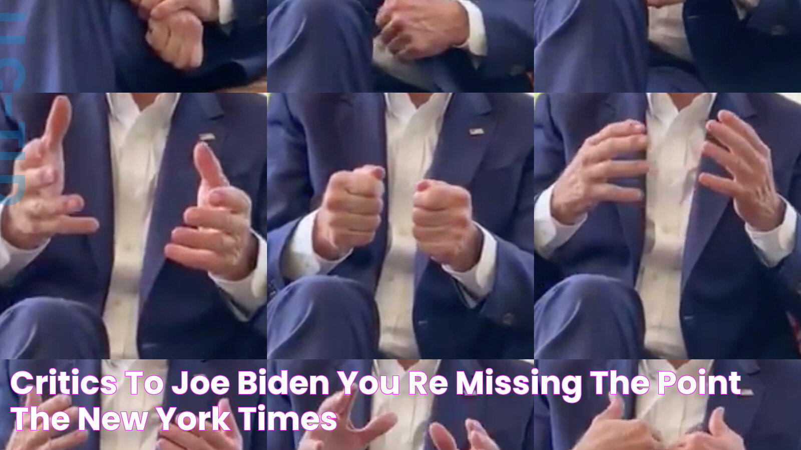 Critics to Joe Biden You’re Missing the Point The New York Times