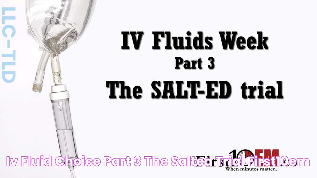 IV fluid choice part 3 The SALTED trial First10EM