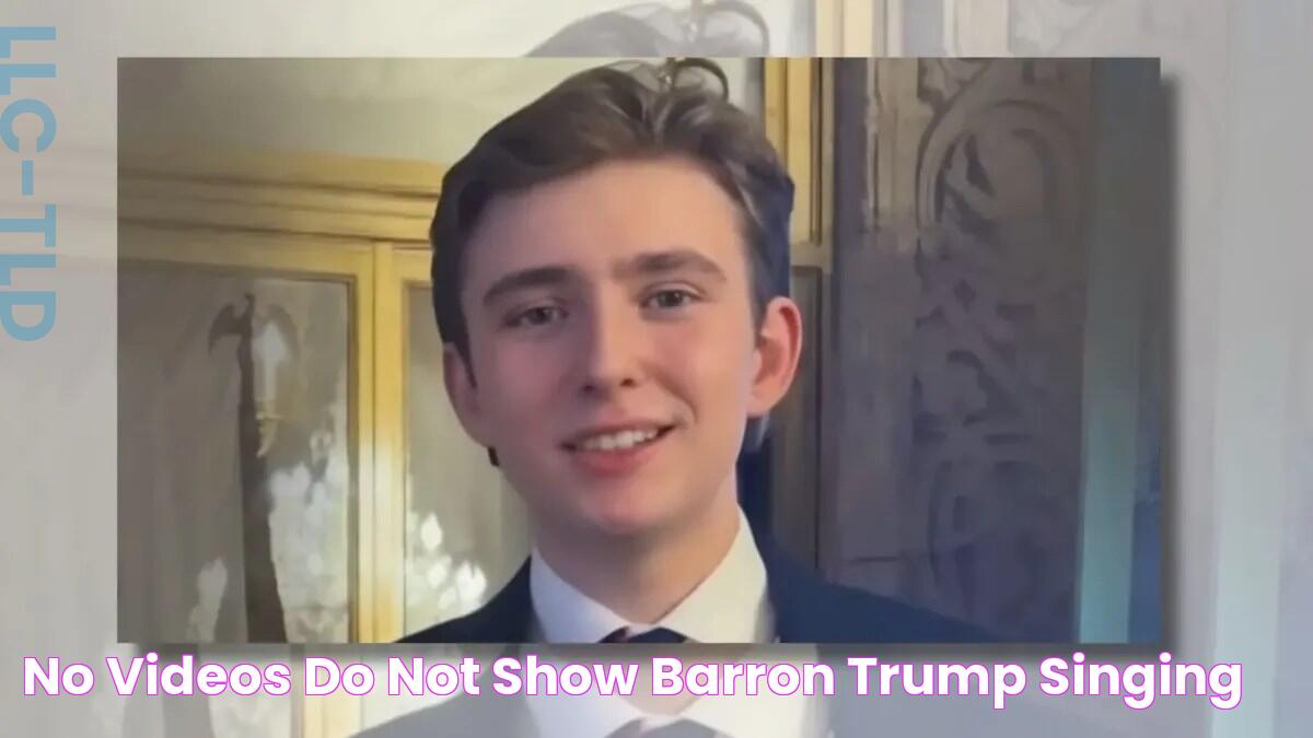 No, Videos Do Not Show Barron Trump Singing