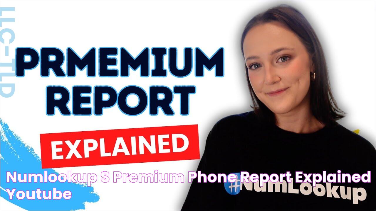 NumLookup's Premium Phone Report Explained YouTube