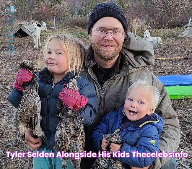 Tyler Selden alongside his kids Thecelebsinfo