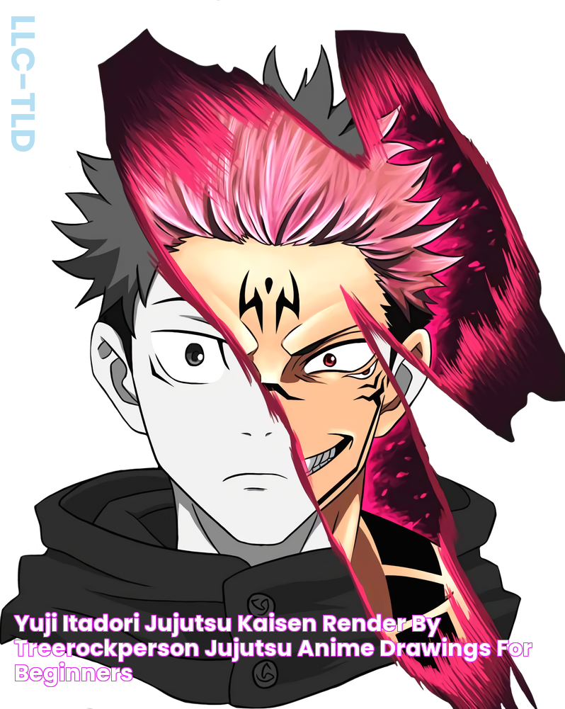 Yuji Itadori (Jujutsu Kaisen) render by Treerockperson Jujutsu, Anime drawings for beginners