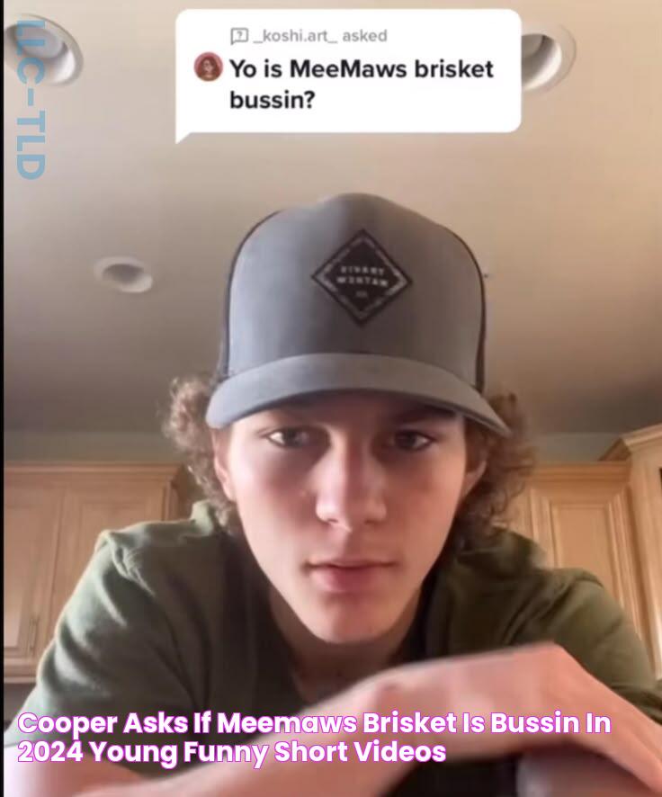 cooper asks if meemaws brisket is bussin in 2024 young, Funny short videos