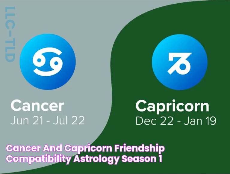 Cancer and Capricorn Friendship Compatibility Astrology Season