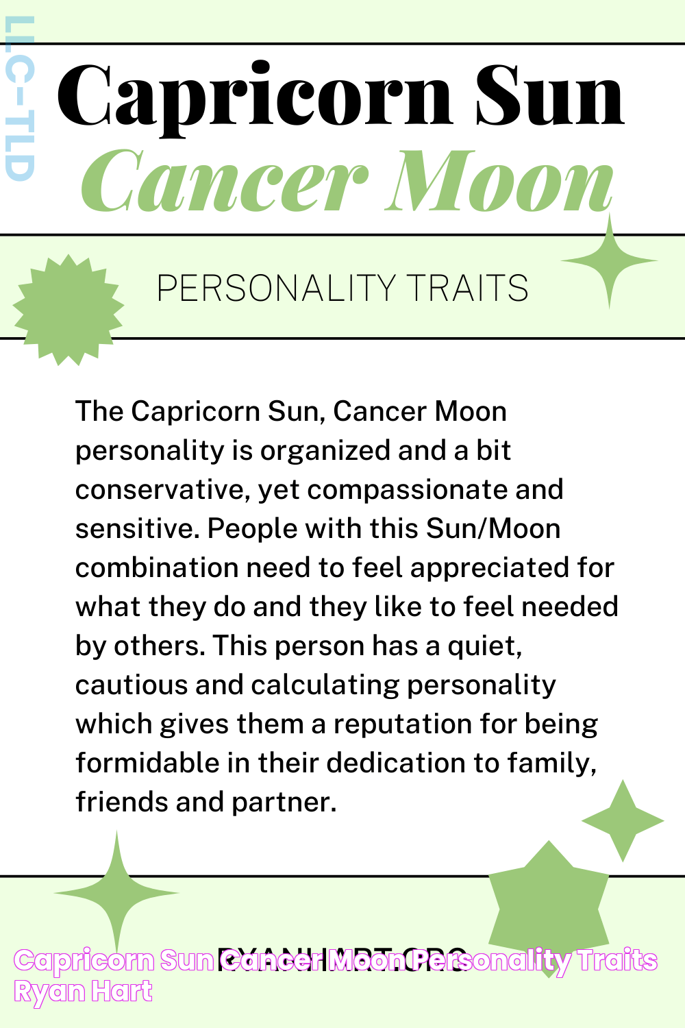 Capricorn Sun Cancer Moon Personality Traits Ryan Hart