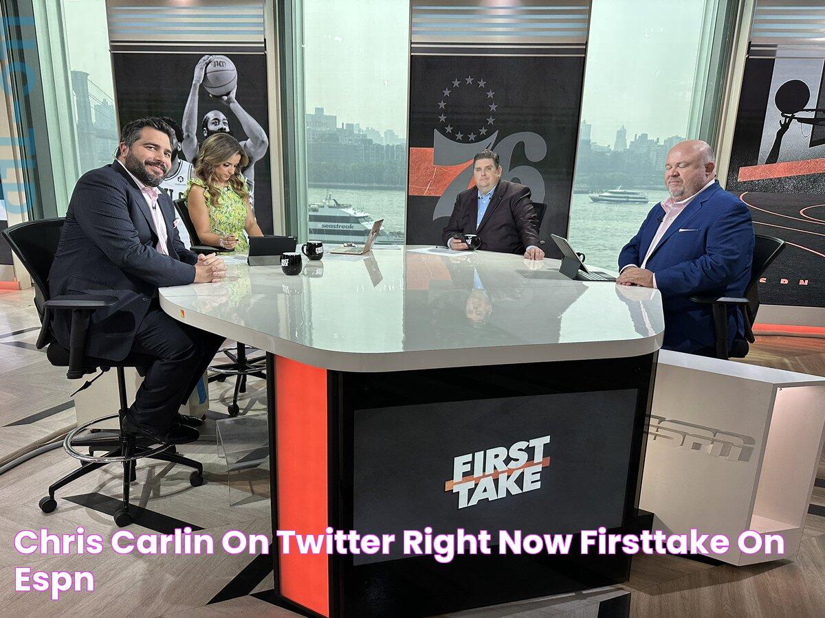 Chris Carlin on Twitter "Right now — FirstTake on espn"