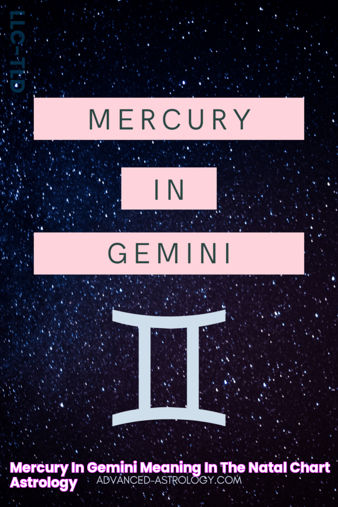 Mercury in Gemini Meaning in the Natal Chart Astrology